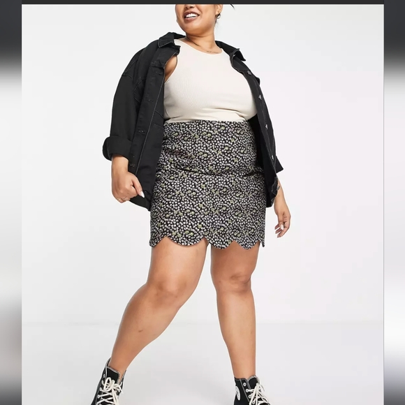 Floral Mini A-Line Skirt 20 - Picture 2 of 12